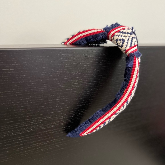 Red,cream and navy blue Headband.  Hair accessory from target. - Picture 2 of 2